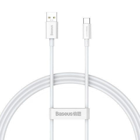 Kabel przewód Superior Series SUPERVOOC USB-A do USB-C 65W 1m biały