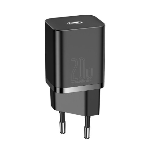 Szybka ładowarka sieciowa Super Si 1C USB-C 20W Power Delivery czarny