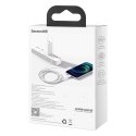 Kabel przewód do iPhone USB Typ C - Lightning Power Delivery 20W 1m biały