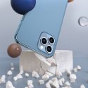 Sztywne etui z elastyczną ramką do iPhone 12 Pro Max Frosted Glass Case biały