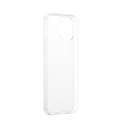 Sztywne etui z elastyczną ramką do iPhone 12 Pro Max Frosted Glass Case biały