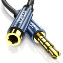 Przedłużacz adapter przejściówka do słuchawek mini jack 3.5mm 0.5m niebieski