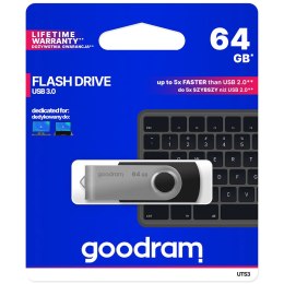 Pendrive 64GB USB 3.2 Gen 1 UTS3 czarny