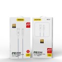 Kabel przewód do iPhone do szybkiego ładowania USB-C - Lightning PD 20W 1m biały