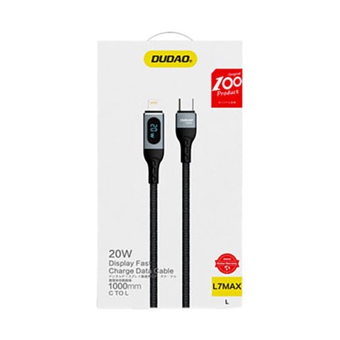 Kabel przewód do iPhone do szybkiego ładowania USB-C - Lightning PD 20W 1m czarny