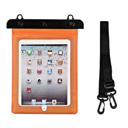 Etui wodoszczelne na tablet PVC z regulowanym paskiem Outdoor - pomarańczowe