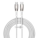 Kabel przewód do szybkiego ładowania Glimmer Series USB-C 480Mb/s PD 100W 2m biały