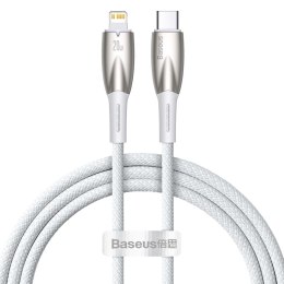 Kabel przewód do szybkiego ładowania iPhone USB-C - Lightning 480Mb/s PD 20W 1m biały