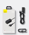 Szybka uniwersalna ładowarka sieciowa GaN 2x USB-C 2x USB 100W QC 4.0+ AFC czarny