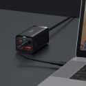 Szybka uniwersalna ładowarka sieciowa GaN 2x USB-C 2x USB 100W QC 4.0+ AFC czarny