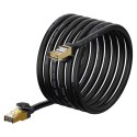 Szybki kabel sieciowy patchcord RJ45 10Gbps Cat 7 Speed Seven 5m czarny