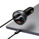 Ładowarka samochodowa USB USB-C PD3.1 140W + kabel USB-C 1m czarny