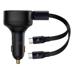 2w1 Ładowarka samochodowa 33W 2x USB-C Enjoyment czarna