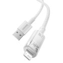 Kabel przewód w oplocie do iPhone Explorer Series USB - Lightning 2.4A 2m biały