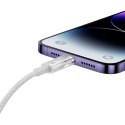 Kabel przewód w oplocie do iPhone Explorer Series USB - Lightning 2.4A 2m biały