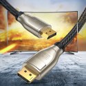 Kabel przewód DisplayPort wytrzymały elastyczny DP112 DP1.4 8K 3m czarny