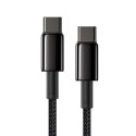 Kabel przewód USB-C szybkie ładowanie Power Delivery PD QC 100W 5A 1m czarny