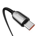 Kabel przewód USB-C z miernikiem mocy Power Delivery 100W 20V 5A 1m czarny