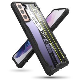 Etui pancerny pokrowiec z ramką Galaxy S21+ 5G Fusion X Design Ticket band czarny