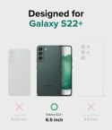 Etui z kieszonką na kartę dokumenty do Galaxy S22+ Fusion Card przezroczysty