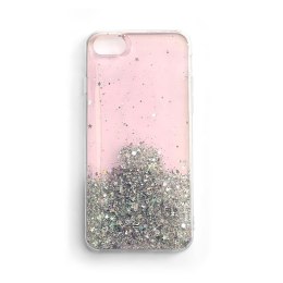 Błyszczące etui pokrowiec z brokatem Samsung Galaxy A42 5G Star Glitter różowy