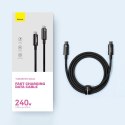 Kabel przewód USB-C 480Mb/s 240W Tungsten Gold 1m czarny