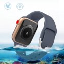 Silikonowy pasek do zegarka Apple Watch 2-9/SE 38/40/41mm Silicone Strap APS fioletowy