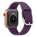 Silikonowy pasek do zegarka Apple Watch 2-9/SE 38/40/41mm Silicone Strap APS żółty