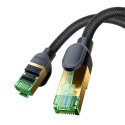 Szybki kabel sieciowy LAN RJ45 cat.8 40Gbps plecionka 3m czarny