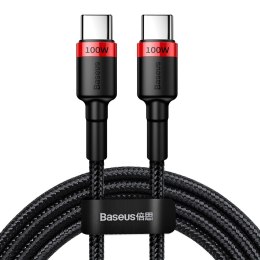 Nylonowy mocny kabel przewód USB-C PD 100W 20V 5A 2m czarny