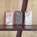 Marble żelowe etui pokrowiec marmur iPhone 13 Pro biały