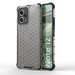 Etui pancerny hybrydowy pokrowiec do Xiaomi Redmi Note 12 5G / Poco X5 5G Honeycomb czarny