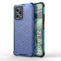 Etui pancerny hybrydowy pokrowiec do Xiaomi Redmi Note 12 5G / Poco X5 5G Honeycomb niebieski