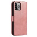 Pokrowiec etui z klapką i portfelem do Xiaomi Redmi Note 12 Magnet Case różowe