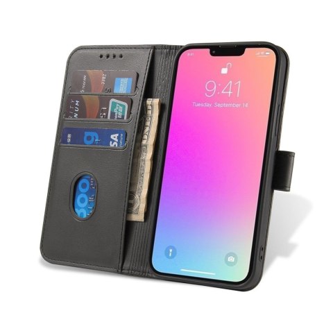 Pokrowiec etui z klapką i portfelem do Xiaomi Redmi Note 12 Pro / Poco X5 Pro 5G Magnet Case czarne