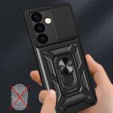 Etui z osłoną na aparat do Samsung Galaxy S24 Hybrid Armor Camshield czarne