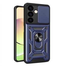 Etui z osłoną na aparat do Samsung Galaxy S24 Hybrid Armor Camshield niebieskie