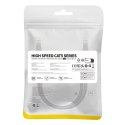 Kabel przewód sieciowy Ethernet Cat 5 RJ-45 1000Mb/s skrętka 0.5m czarny