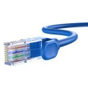 Kabel przewód sieciowy Ethernet Cat 6 RJ-45 1000Mb/s skrętka 1m niebieski