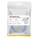 Kabel przewód sieciowy Ethernet Cat 6 RJ-45 1000Mb/s skrętka 2m niebieski