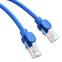 Kabel przewód sieciowy Ethernet Cat 6 RJ-45 1000Mb/s skrętka 2m niebieski