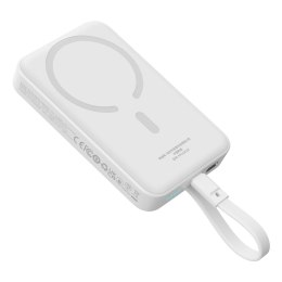 Mini Powerbank MagSafe 10000mAh 30W z kablem USB-C 0.3m biały