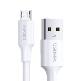 Kabel przewód PVC USB0-A - microUSB 480 Mb/s 0.25m biały