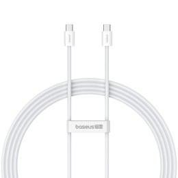 Kabel przewód USB-C 30W PD 480Mb/s Superior Series ll 2m biały