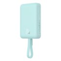 Mini Powerbank MagSafe 10000mAh 20W z kablem Lightning do iPhone 0.3m niebieski