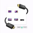 Kabel przewód DisplayPort - HDMI 4K HDR 3D 3m czarny