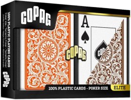 Karty COPAG Elite Orange Brown Double Poker Jumbo