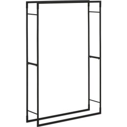 Stojak na drewno kominkowe metalowy prostokątny LOFT do 45 kg 100 x 25 x 150 cm