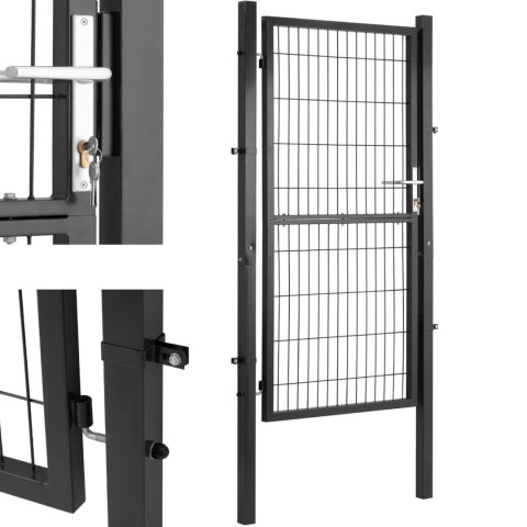 Brama furtka wejściowa ogrodowa ze stali 105 x 231 cm