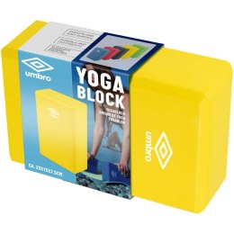 BLOK KOSTKA DO ĆWICZEŃ JOGA PILATES FITNESS UMBRO ŻÓŁTY